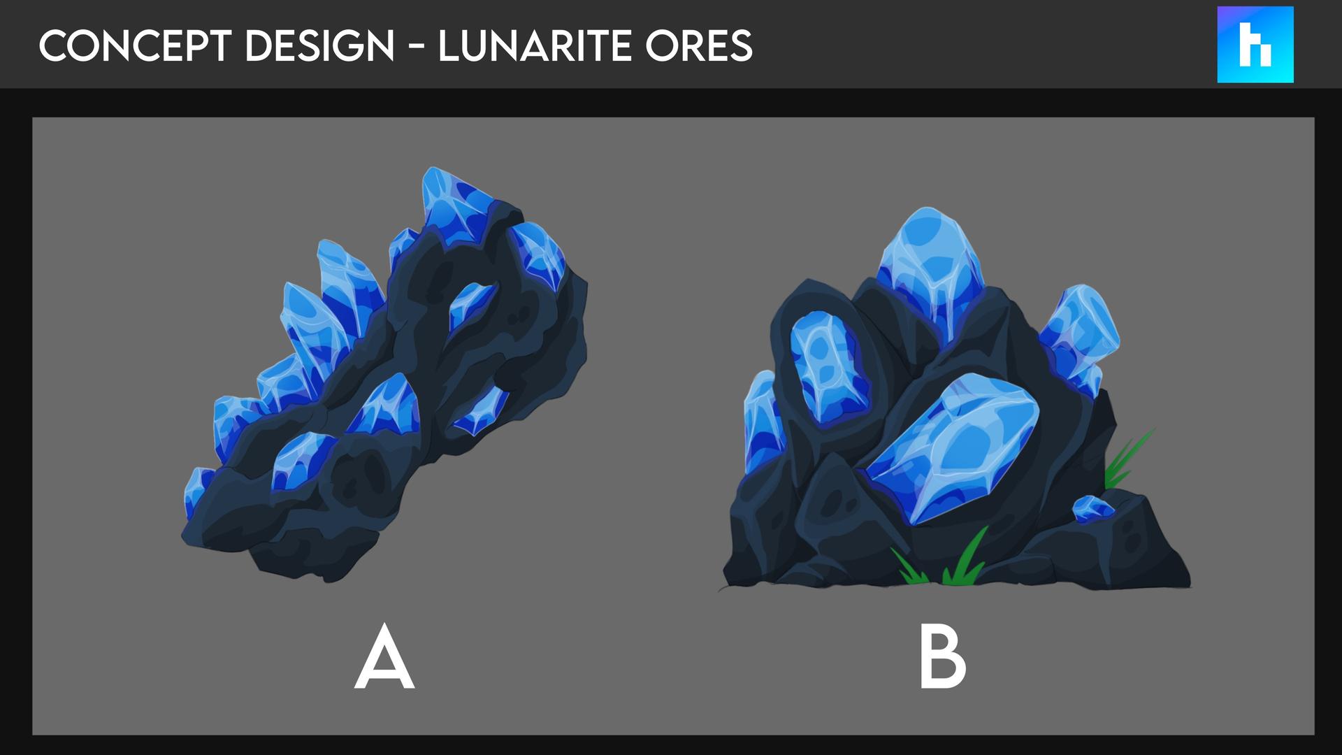 concept design of lunarite ores